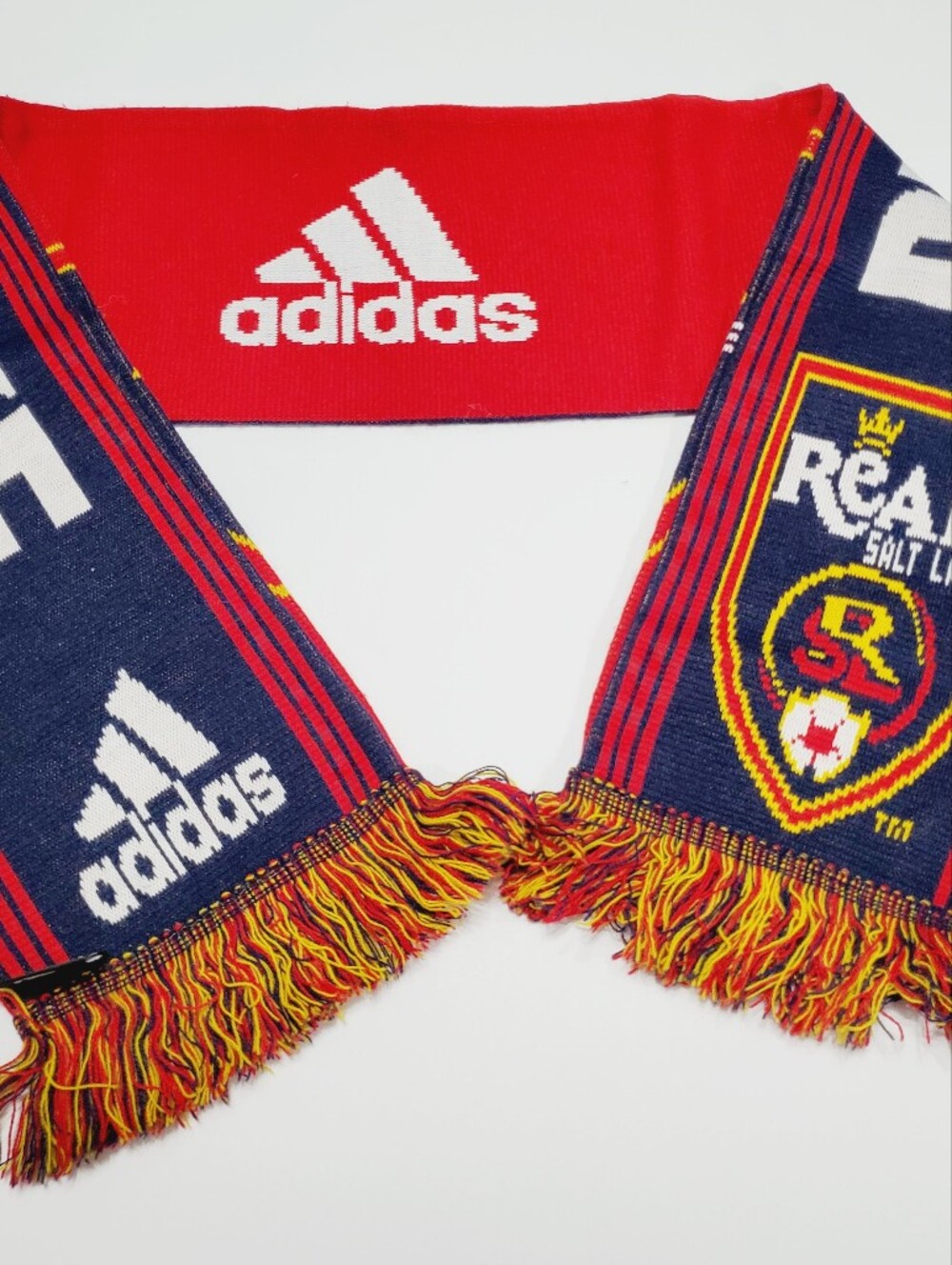Adidas Real Salt Lake Unisex Multicolor Knit Scarf 56x7.5"